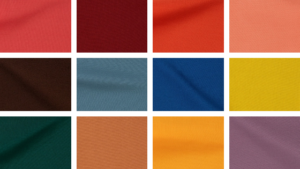 Un collage con los colores de temporada según el Pantone Fashion Color Trend Report